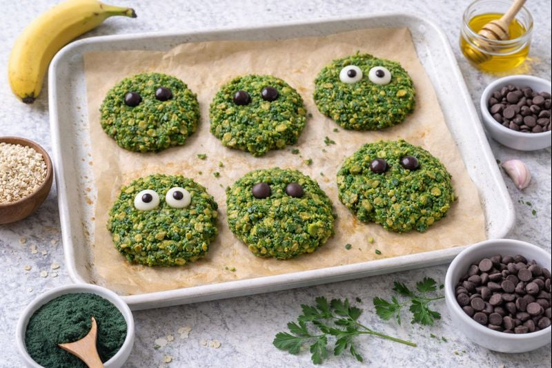 Monster Koekjes met Spirulina