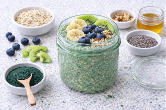 Groene Overnight Oats met Spirulina