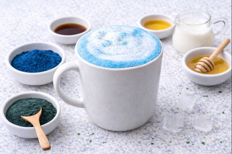 Blue Unicorn Latte (koffievrij)