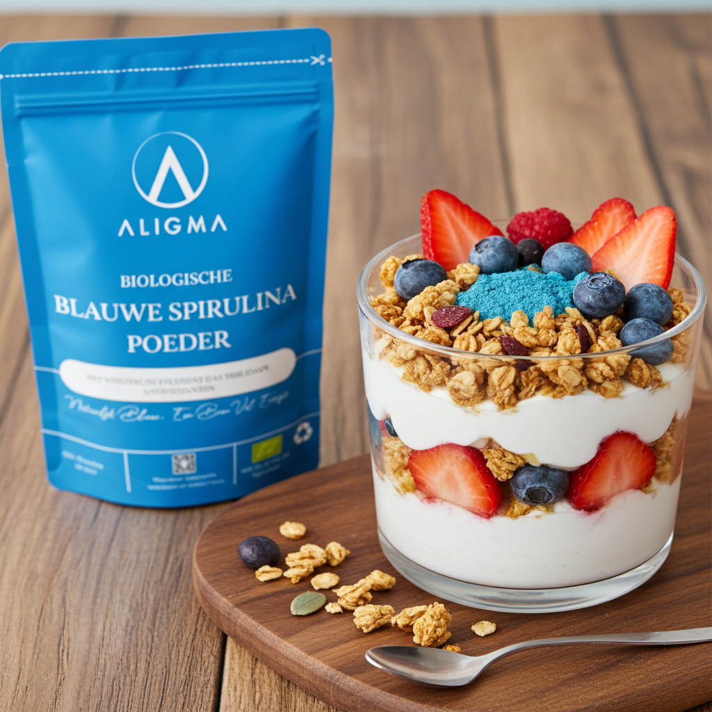 Biologische Blauwe Spirulina poeder superfood 75 gram