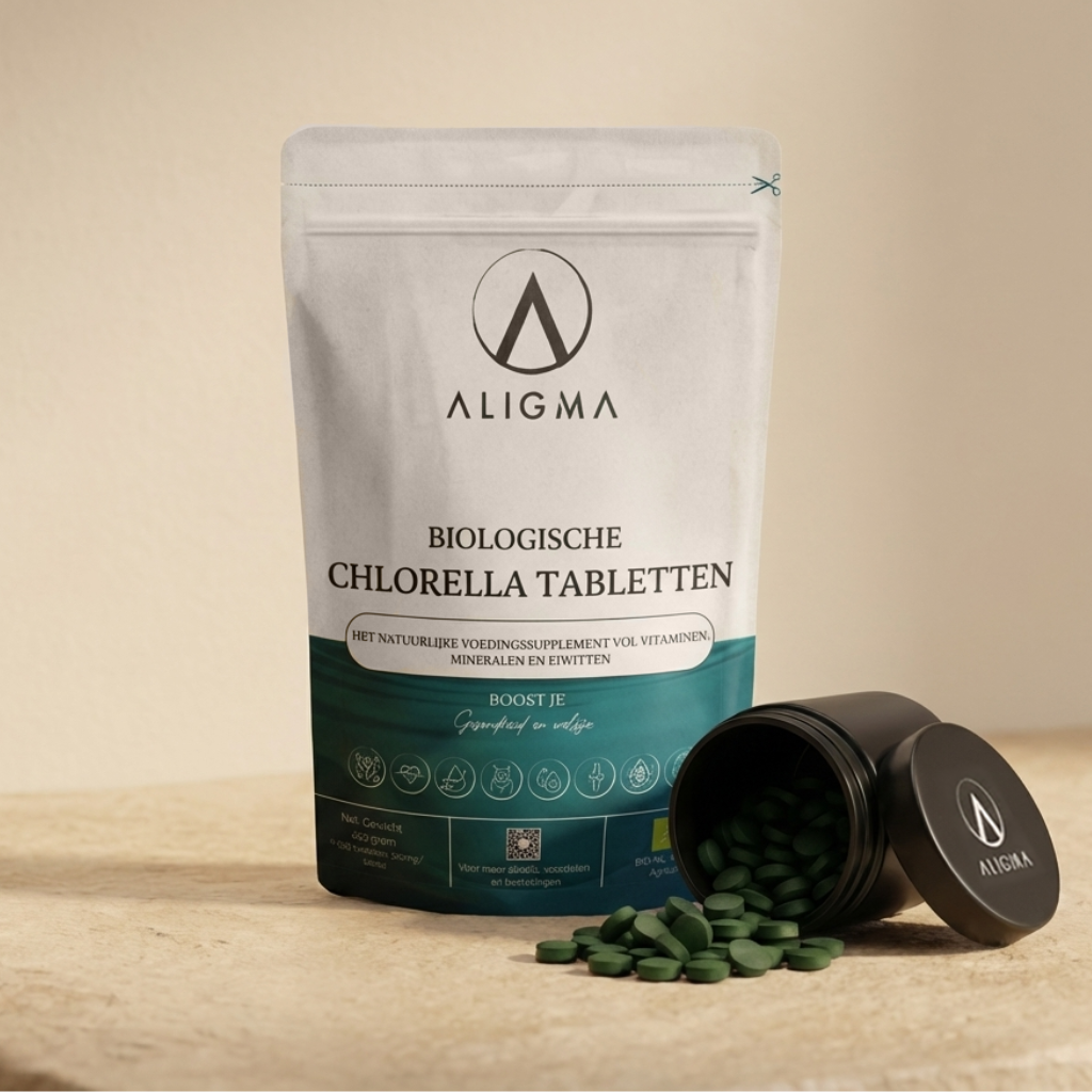 Biologische Chlorella Tabletten 500 stuks - (500 mg per tablet)