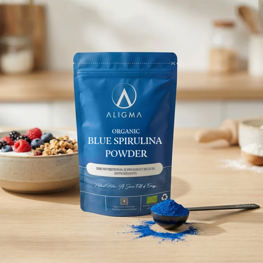 Biologisches Blaues Spirulina-Pulver Supernahrung 75 Gramm