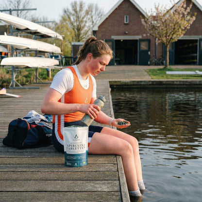 Biologische Spirulina tabletten (500 mg per tablet)