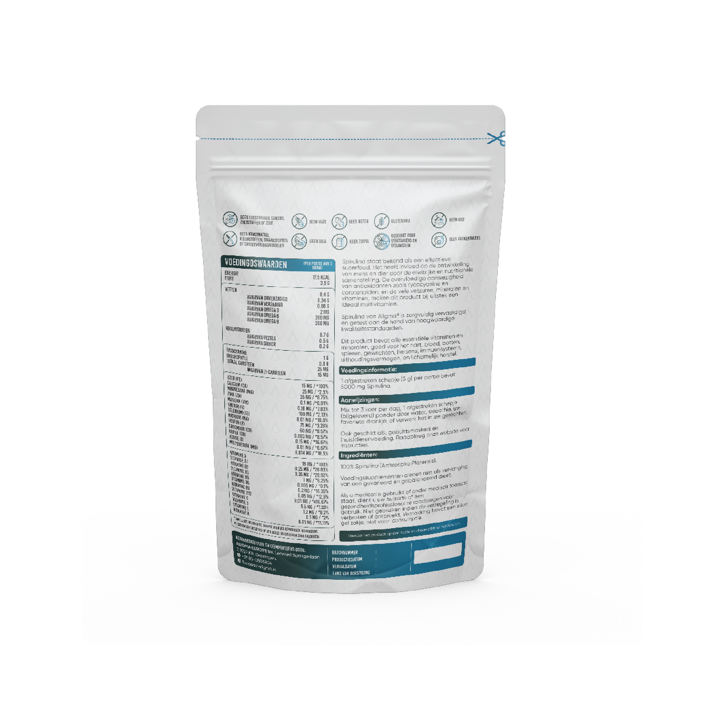 Biologische Spirulina poeder superfood