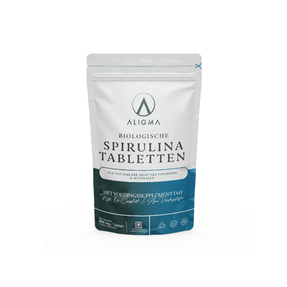Biologische Spirulina tabletten (500 mg per tablet)