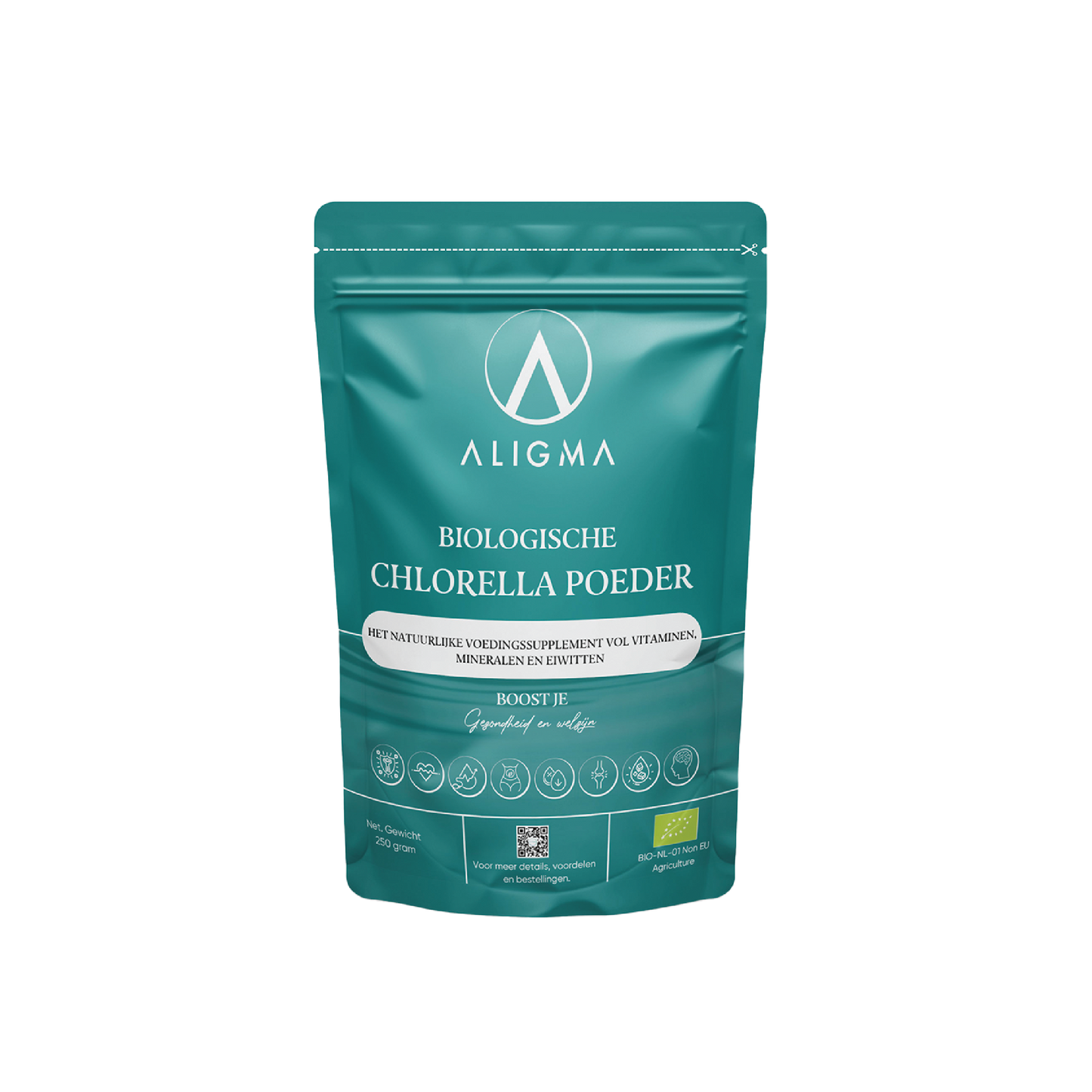 Biologische Chlorella poeder 250 gram